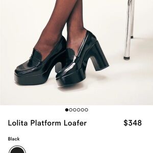 Reformation Lolita Platform Loafer Size 7.5
